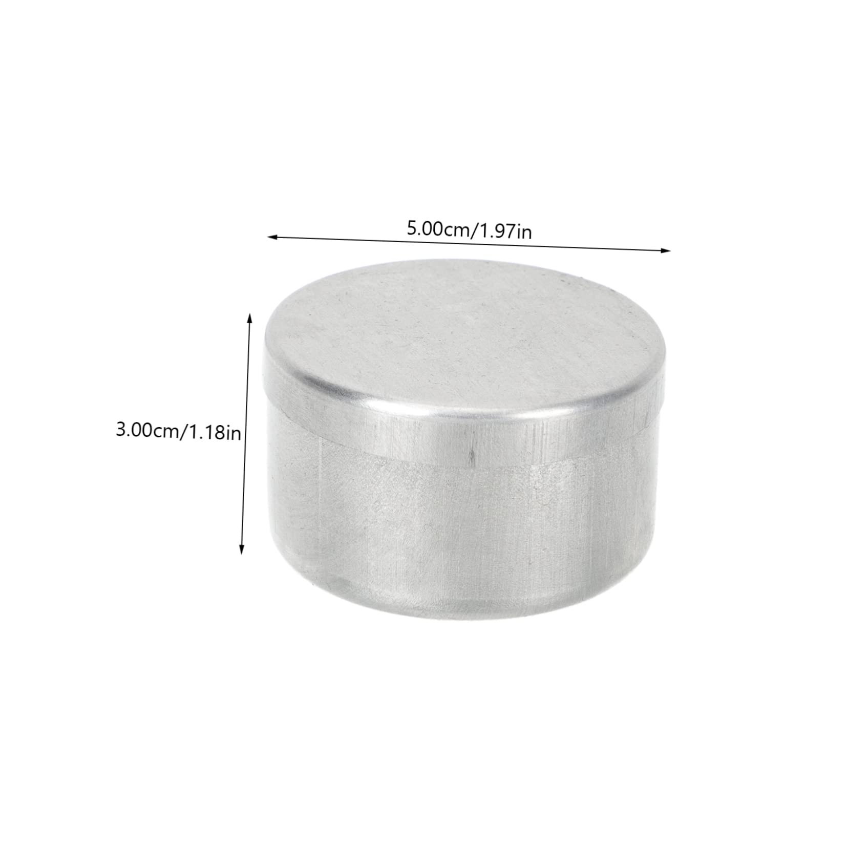 VICASKY 5 Set Contenitori Rotondi Alluminio Per Campioni Scatole Vuote Con Sicuro Barattoli Per Pesatura E Conservazione Terreni Design Levigato Taglio Chimico E Biologico 9 Pezzi*5