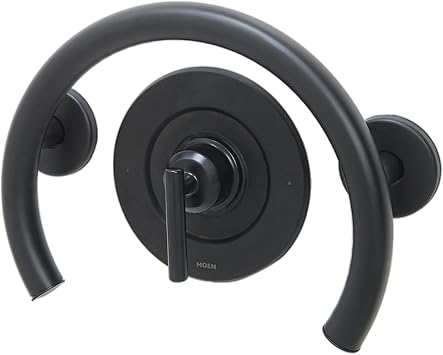 Grab Bar Specialists Horseshoe for Bathtub & Shower Valve / ADA Safety Handrail / Elderly Handicap / 304 Stainless Steel / Matte Black / 12 x 10 LL-2010