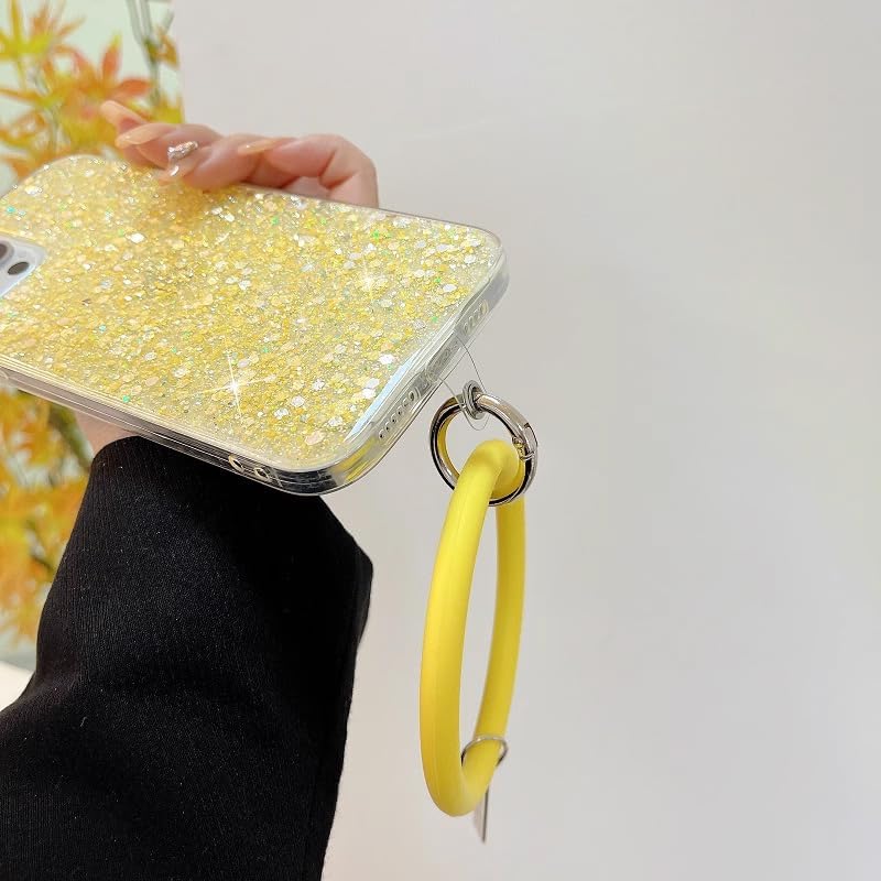 Miniatura 7 de for Samsung Galaxy A32 5G Case Luxury Fashion for Women Girls Design Cute Bling Glitter Soft Slim Protective Silicone Cover with Round Bracelet