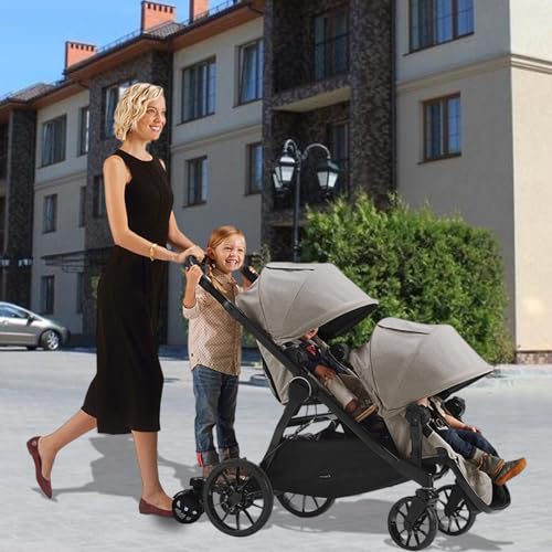 CozyGoo Universal Stroller Board, 2 in1 Sit and Stand Stroller Glider Board with Detachable Seat, Buggy Board Suitable for 99% of Strollers, for 2-6-year-old Children, Max Load 55lbs - Thumbnail 2