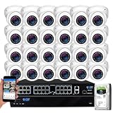 GW Security 32 Channel 12MP NVR 4K 135° Wide Angle Security Camera System