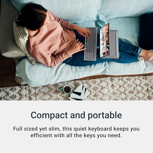 Dell KB740 Compact Multi-Device Wireless Keyboard – Dual Mode RF & Bluetooth 5.0, Full-Size Layout, Quiet Typing, Long Battery Life, Secure AES-128 Encryption, UK QWERTY Layout – Titan Grey - Image 4
