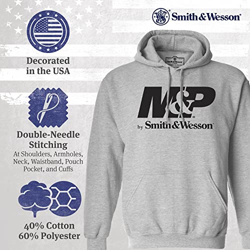 Smith & Wesson M&P Mens Logo Hooded Sweatshirt, Officially Licensed Long-Sleeve M&P Hoodie2