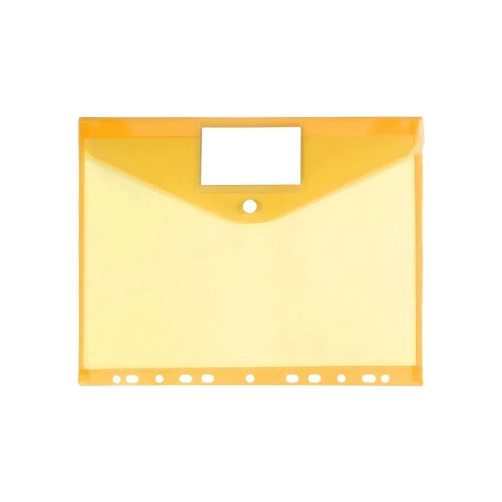 Przezroczysty folder z tworzywa sztucznego, 30 szt. A4, 11 otworów, rozszerzalna, perforowana, kieszonkowa, kopertowa, teczki, organizer, wielokolorowa(Giallo)
