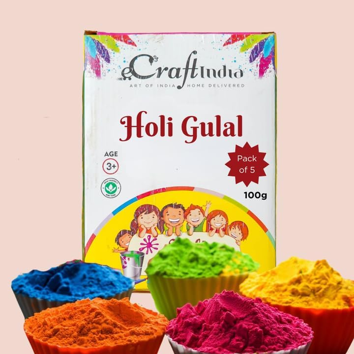 Holi Farbpulver Rot 700g - Naturliches Gulal Für Festival & Fotoshooting