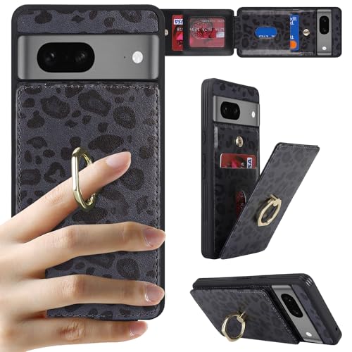 Cavor Pixel 7aケース 背面ポケット付きPixel 7aケース 手帳型 Pixel 7a 手帳型ケース【上下開】折りたたみPixel 7a 携帯ケース【RFID機能】Pixel 7a スマホケース Pixel 7a 財布型 case カード収納