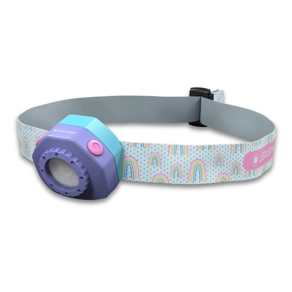 Ledlenser Purple Kidled4r Kids Rechargeable Head Torch, Lightweight