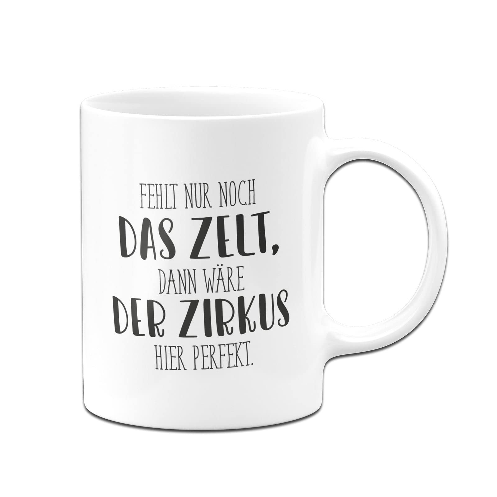 Tassenbrennerei Spruch-Tasse „Fehlt Nur Noch Das Zelt…“ – Lady Boss Edition In Rosa/Gold | Lustige Bürotasse, 330 Ml, Spülmaschinenfest