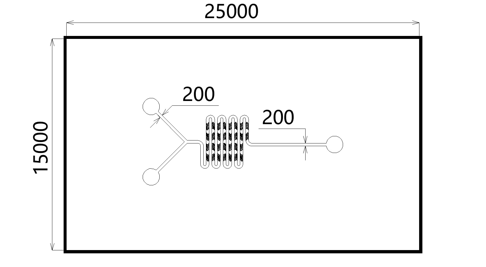 1 Stück Microfluidics BioChip C01-200 C02-200 PDMS-Chip for Flüssigkeitskontrollsystem – Anpassbarer LNP-Chip for den Laborgebrauch(C01-200 Fish bone depression)