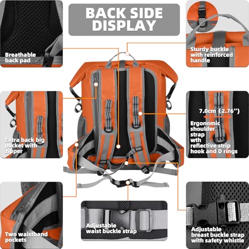 Image of MORXPLOR Dry Bag Waterproof,5L /10L /20L /30L /40L /55L Roll Top Dry Bag Backpack with WaterProof Phone Case for Swim,Kayak
