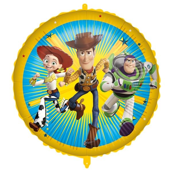 Procos – Inflatable Foil Toy Story Balloon Diameter Approx. 46 cm, Helium, Air, Balloon, Birthday, Gift