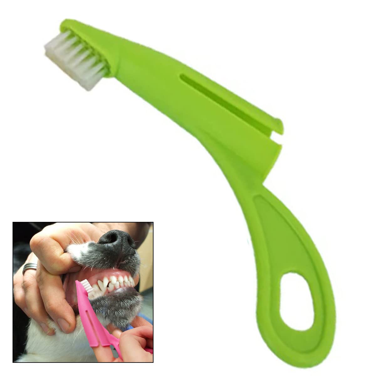Sage Square Dog Finger Toothbrush, Dog Tooth Brush Silicone, Keep Dogs Mouth Clean and Reduce Gum Disease, Teeth & Gums Care Kit for Dogs, Cats, and Pets (B0BQBQ8DDJ) Amazon Price History, Amazon Price Tracker