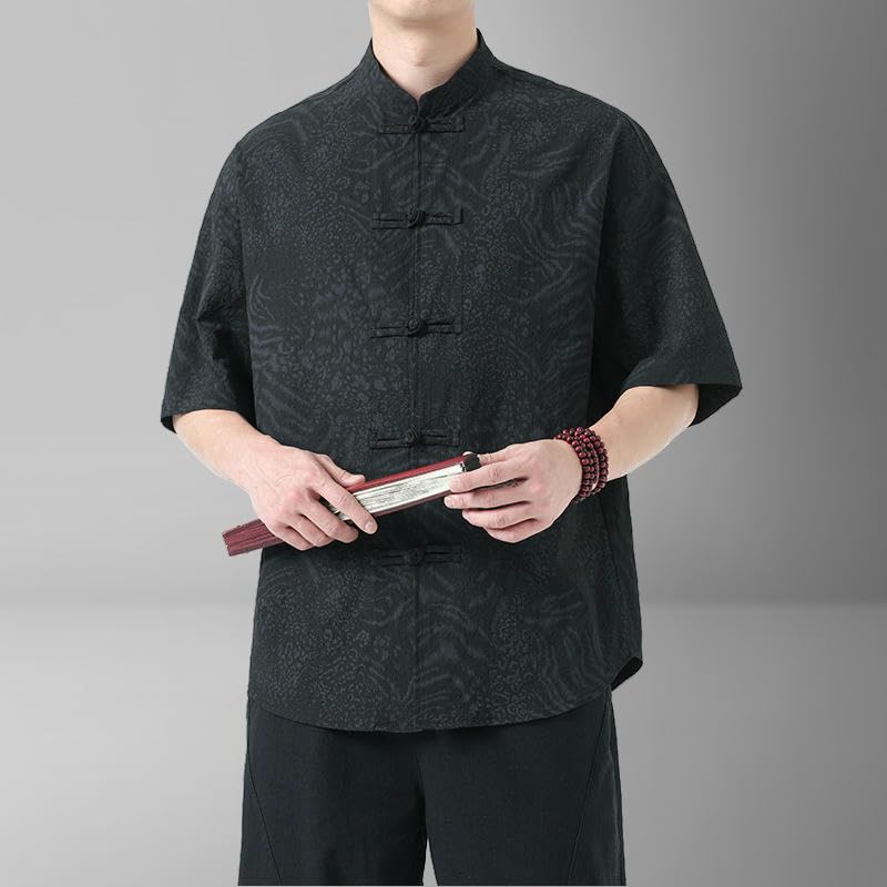 Costume d'été homme style chinois anti-transpira​tion coupe rétro décontractée