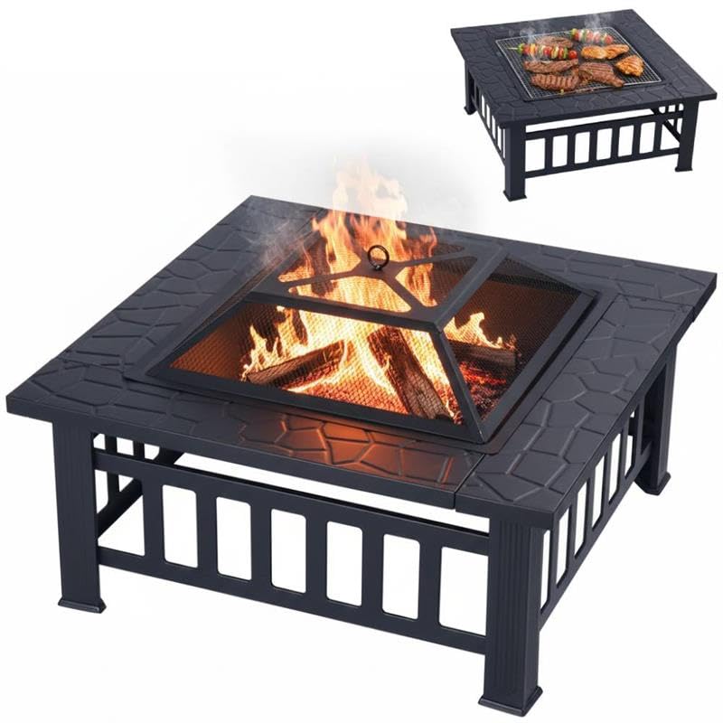 Amazon.co.jp: Bonarca ファイヤーピット fire pit 大型 卓上 焚き火台
