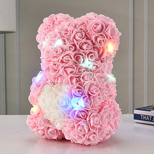 image for Rose Teddy Rose , Rose Bear - Handmade with Flower Petals - Artificial