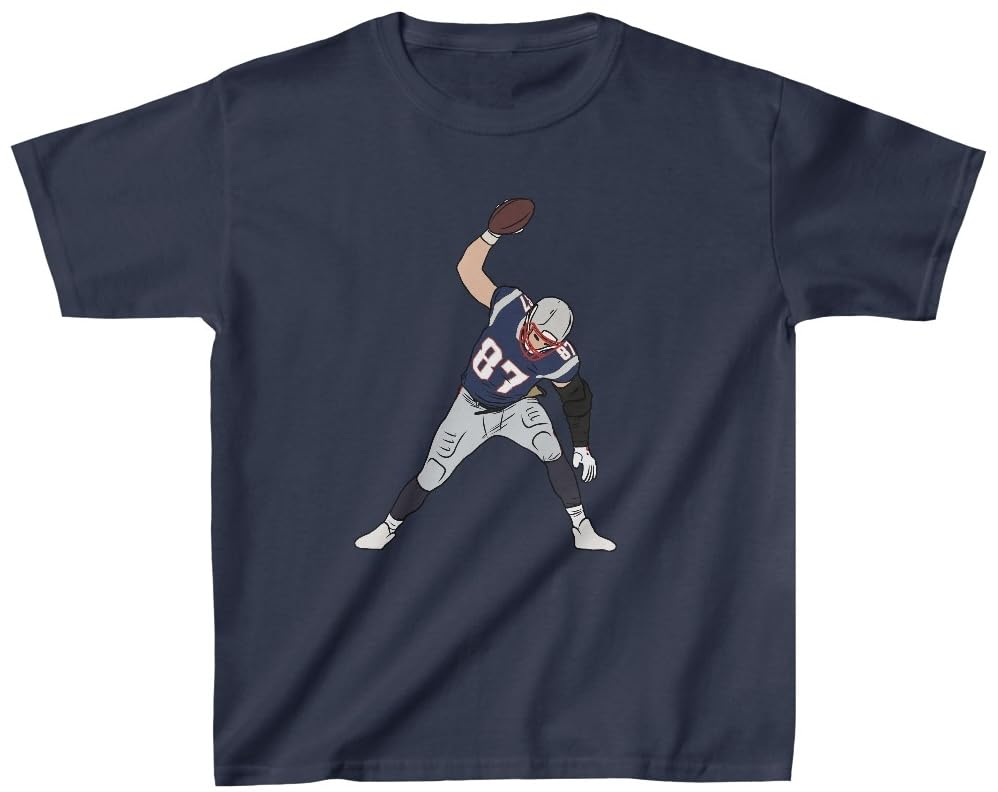 Youth T-Shirt Rob Gronkowski Spike Celebration New England Tee Kids Sizes