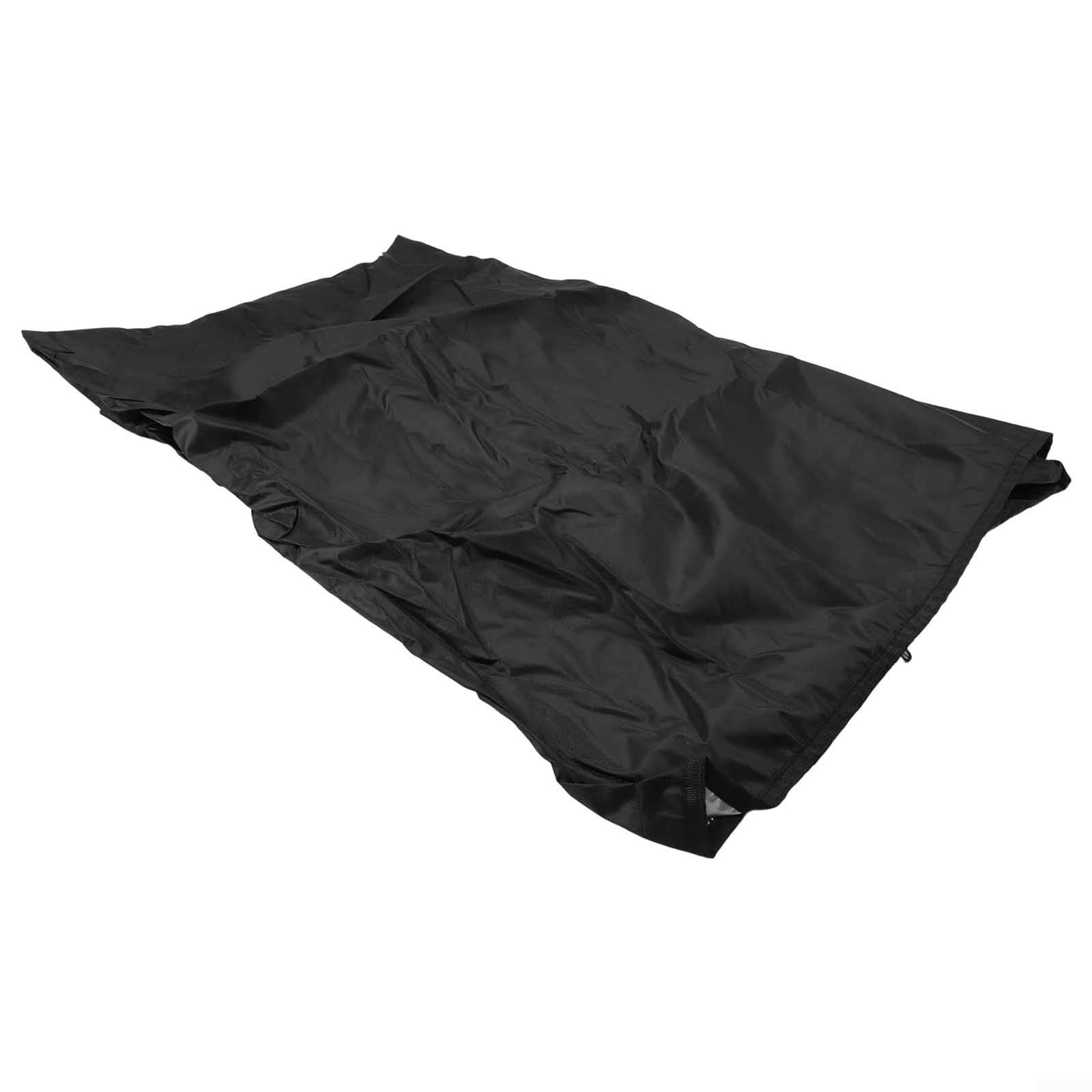 Copertura antipolvere impermeabile in tessuto Oxford 420D, con cerniera, resistente, con strato interno in poliuretano rivestito in argento, nero, varie misure (76 x 35 x 157 cm)