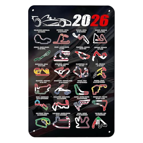 YNR Pósteres de diseño de pista de carreras de Fórmula , cartel