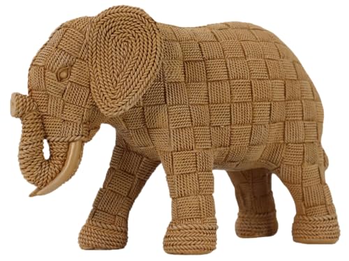 LAIKEARTS African Animal Elephant Statue Decor, Table Room Home Decoration, Modern Art Sculpture...