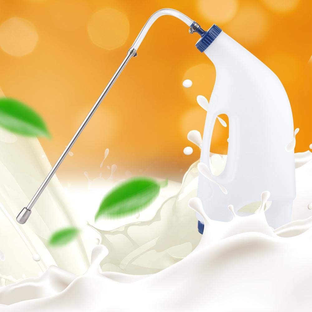 Carnaval Commerçant Bouteille d'eau de Veau, Bouteille de Lait de médecine d'eau d'alimentation Accessoire Bouteille de médecine de Veau, avec la Ferme d'animaux de Grande Bouche(4L)