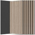 RITOLLO 8 Packs Acoustic Panel 47.2"×23.6" Sound Absorbing Slat Wall Panels for Interior Wall Decor, Home, Studio and Office(Walnut)