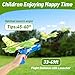 CRILARY 3 Pack Airplane Launcher Toys, 13.2 inch LED Foam F-15 Eagle Fighter Jet ＆ Glider Catapult Plane for Boys, Flying Toys Christmas Birthday Gifts for Boys Girls 4 5 6 7 8 9 10 11 12 Year Old