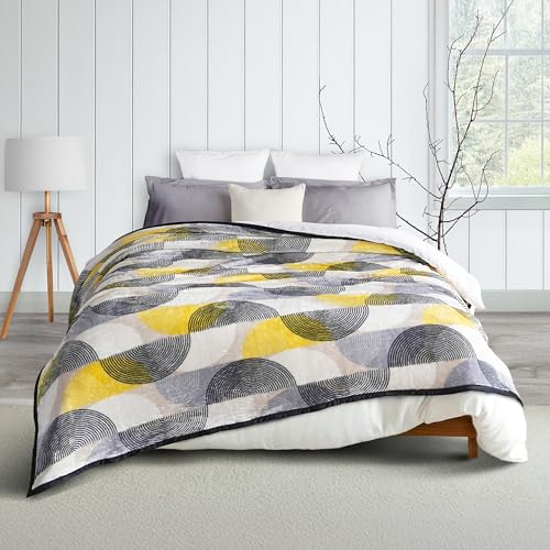 Image of MYTRIDENT Home Essential Flannel Printed Blanket for Winter Double Size (220 cm x 240 cm), 290 GSM, Ethan