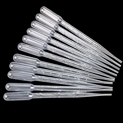 Image of 4 PCS Plastic Graduated Cylinders 10ml /25ml /50ml /100ml and 6 PCS Beakers 50ml /100ml /150ml /250ml /500ml /1000ml for DIY and Laboratory Measuring with 20 Droppers in 3 ml