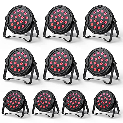 Foco LED Par APP Control luz discoteca RGB DMX512 Luce DJ con Sonido Auto Maestro-esclavo...