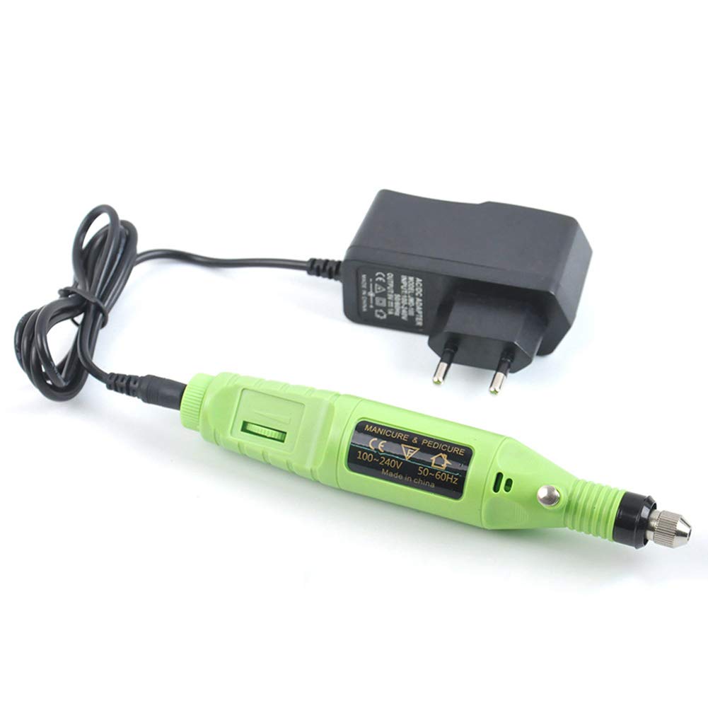 Fresa Unghie Lucidatrice Elettrica Professionale Unghie Negozio Unghie Casa Tipo Penna Rettificatrice Mini Macchina Scaricare Terapia Luce (3 Pezzi)