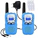 Lomoo Walkie Talkie, Walky Talky con 8 Piezas Batería Recargable y Cargador, Función VOX 8 Canales 0,5 W Pantalla LCD y Linterna Incorporado (Azul