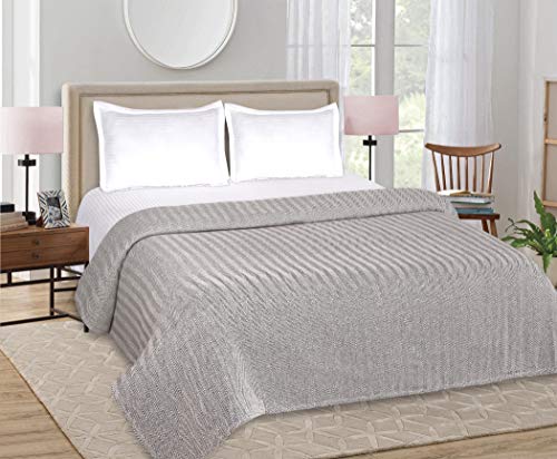 Glamburg 57211 100% Soft And Breathable Cotton Thermal Blanket King Navy - Perfect For Layering Any Bed thumb #2