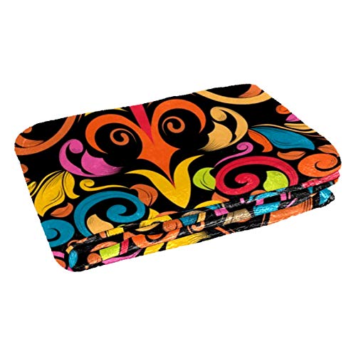 Couverture douce et chaude ethnique 150x100 cm pour lit et canapé - 3