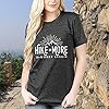Hike-More-Worry-Less-Shirts-for-Women-Hiking-Shirt-Funny-Letter-Print-Tshirt-Short-Sleeve-Shirt-Gift-for-Hiker Hike More Worry Less Shirts for Women Hiking Shirt Funny Letter Print Tshirt Short Sleeve Shirt Gift for Hiker