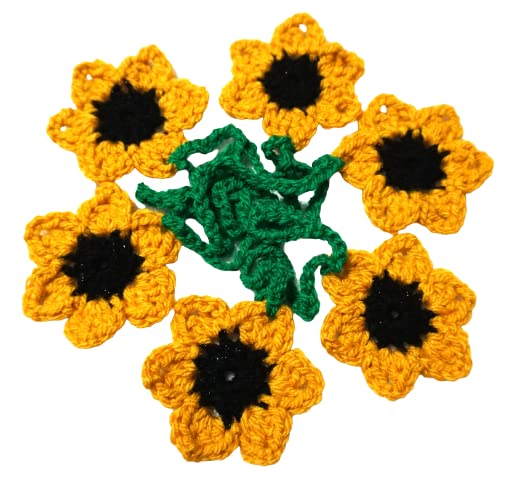 Sunflower bunting, Mother's Day Gift, Spring bunting, home decor, Crochet sunflower Garland, Spring Flower Garland, Christmas gift