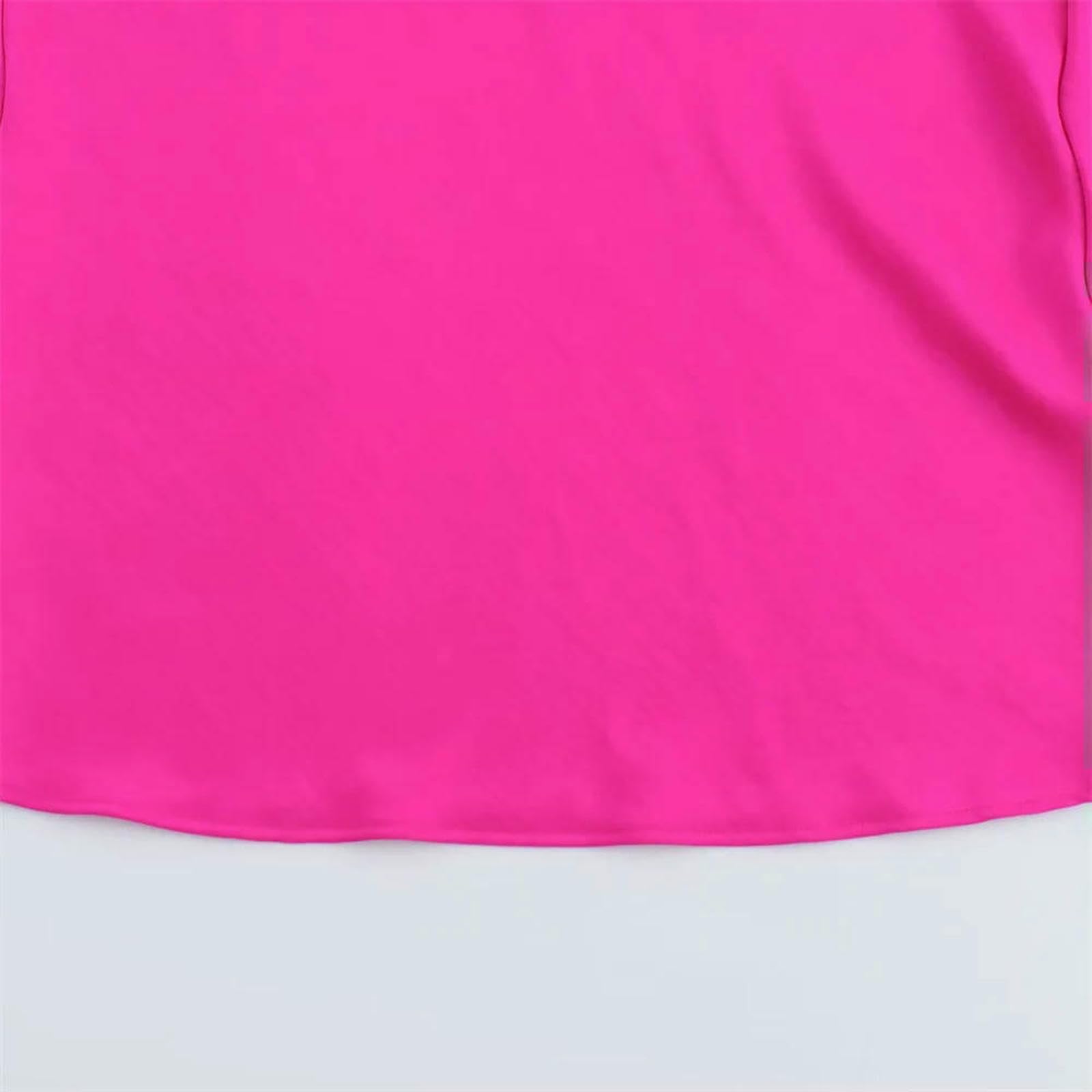 Abito Donna Invernale Fashion Femminile Estiva E Sexy Abito Midi per Texture A Pendente Asimmetrica -Rosa Rosso-XS