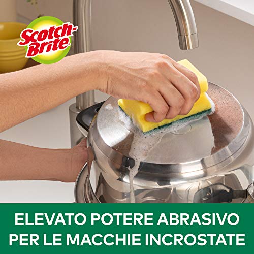 Image of Scotch-Brite Classic Heavy Duty Scrub Sponge, 16 Pieces - Durable Scourer that Easily Removes Grease & Burnt-on Food