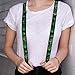 Buckle-Down mens Buckle-down - Hulk Suspenders, Multicolor, 3.5 x 2.5 US