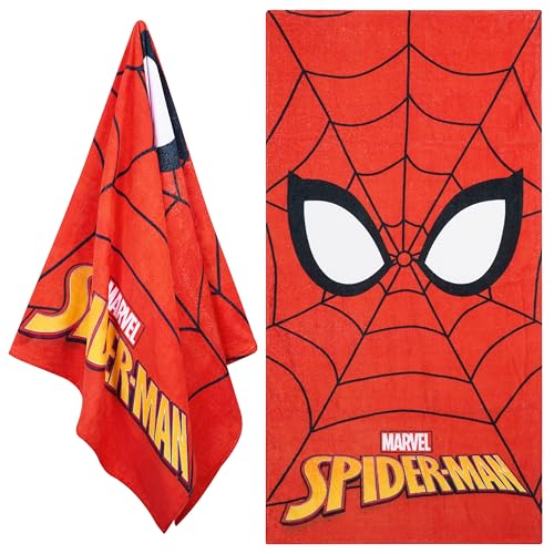 Disney Stitch Beach Towel Kids Toddlers Quick Dry Towel for Pool Beach Bath Swimming Trips Travel Essentials Vacation 55x27 (Red Spiderman)