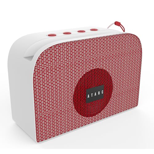 Image of AT-611 Ultimate | 05W Bluetooth Speaker | Hi-fi Stereo Sound Surround | Upto 08 Hours Playback with RGB Lights | Best for Mobile, Laptop /PC, Ipad, Media Players (Red)
