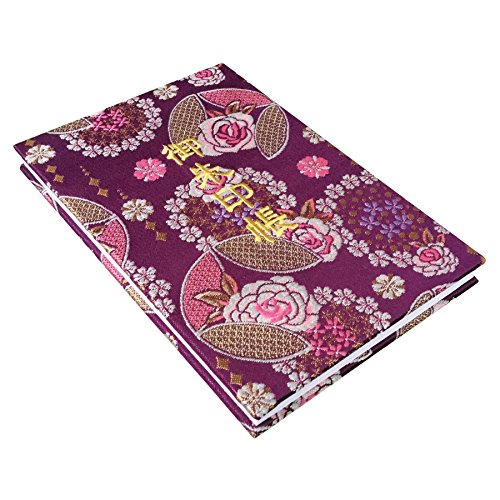 【gn224　紫　刺繍デザイン御朱印帳です gn224 紫 刺繍デザイン御朱印帳です booboo2618様専用】新カラー