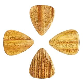 Timber Tones Lot de 4 médiators en bois pour guitare électrique - Les Beatles, Paul McCartney, John Lennon, RIngo Starr, George Harrison Timber Tones Lot de 4 médiators en bois pour guitare électrique – Image 5