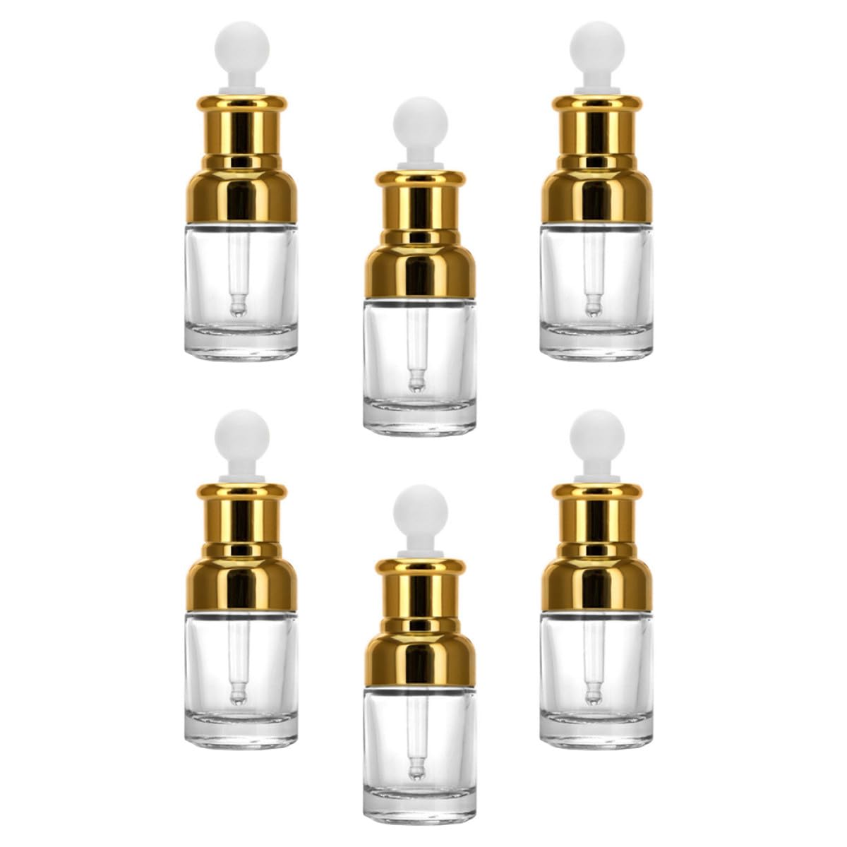 Flaconi Vuoti Contagocce 30ml, Dispenser Oli Essenziali in Vetro