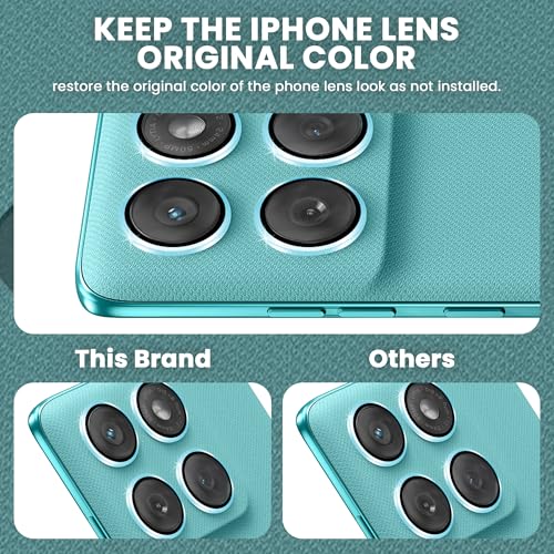 Image of ArmourPro Camera Rings Tempered Glass for Motorola Edge 60 Fusion, Tough HD Individual Aluminum Alloy Rings 9H Camera Cover, Scratch-Resistant,Camera Lens Protection| Blue, 1 Pack