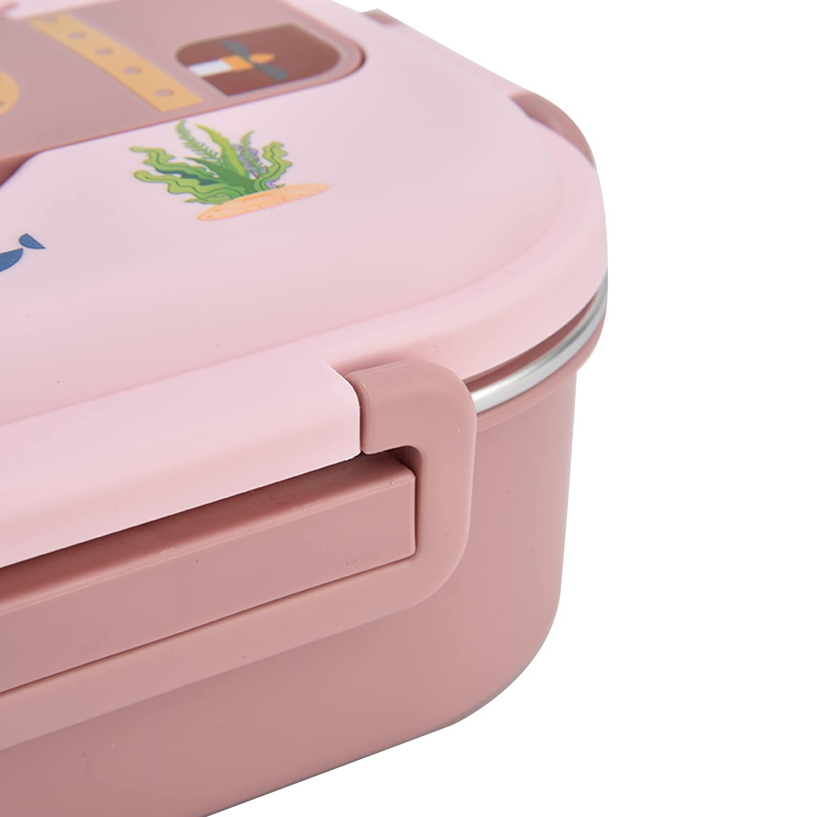 isotérmica de acero inoxidable - a prueba de fugas para niños y adultos - Sellada con silicona y portátil con ranura para cuchara - Perfecta para comidas
