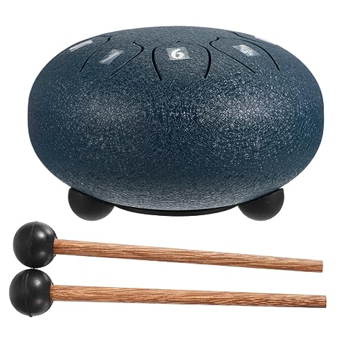 ibasenice Chakra Drum for Boys and Girls 8 Note Steel Drum for Yoga Meditation Beginner Music Lovers Handpan Drum Instrument