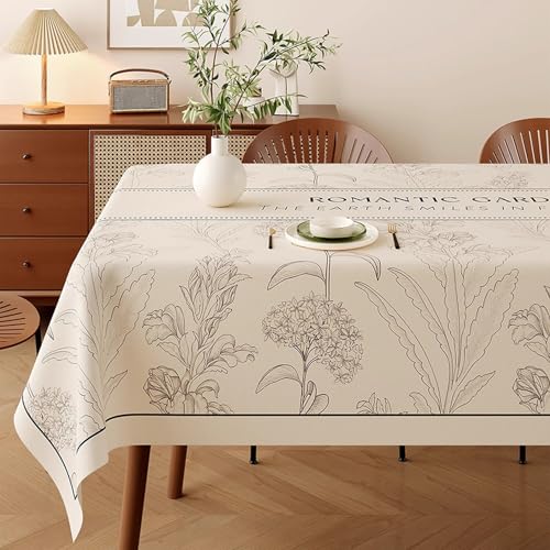 テーブルクロス 防水 カラー4 ビニール おしゃれ pvc 北欧 撥水 かわいい カット可 滑りにくい 撥水加工 花柄 汚れ防止 家庭用 120*180cm 業務用 シンプル モノトーン リビング ダイニング テーブルマット 机カバー 食卓カバー