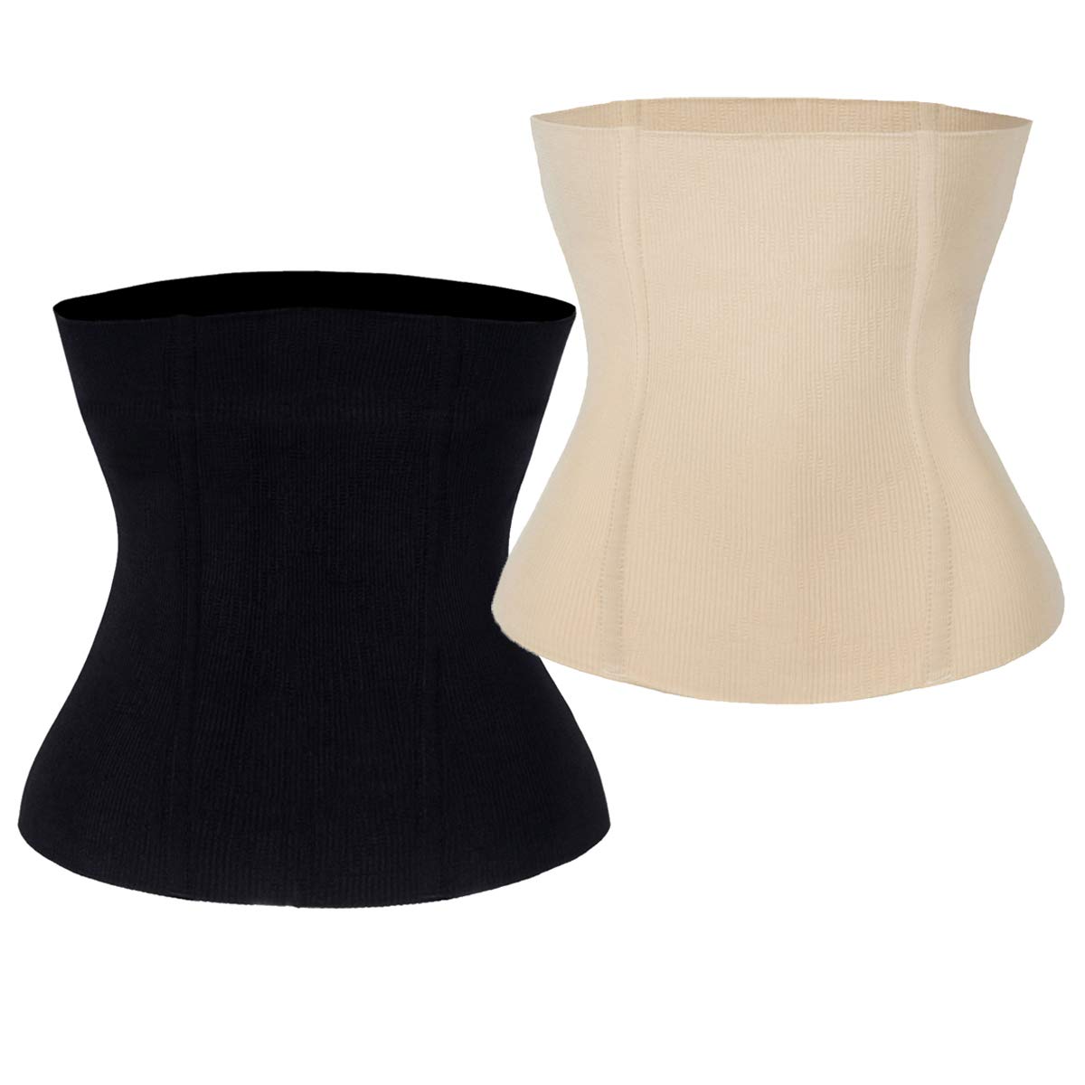 FLORATA Waist Trainer for Women Corset Shapewear Tummy Control Waist Cincher Slim Body Shaper Postpartum Belly Band