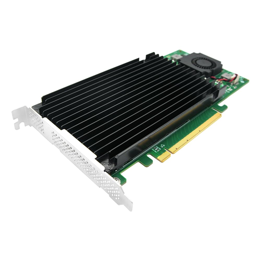 Linkreal Quad PCIe 3.0 x16 M.2 NVMe SSD Switch Controller Adapter with PLX 8747 PCI Express 3.0 x16 Switch to 4 Ports M.2 Adapter Card-LRNV9547-4I