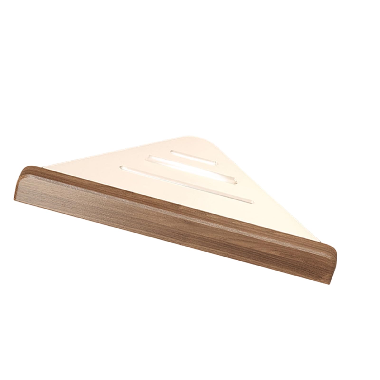 Cazstyk B Corner Asket Athroom Shower Shelf Wall Mounted Corner Triangle Asket Athroom Hardware For Room Wooden Space Saving Triangular Rack For Storage